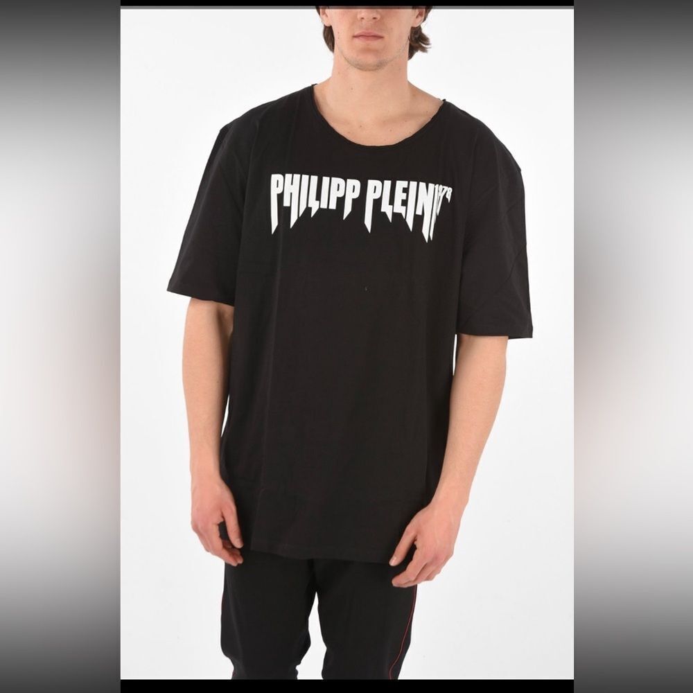 Philipp Plein Black Short Sleeve Tee, XL